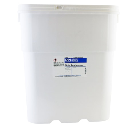 Rpi Citric Acid, Monohydrate, ACS Grade, 25 KG C35025-25000.0